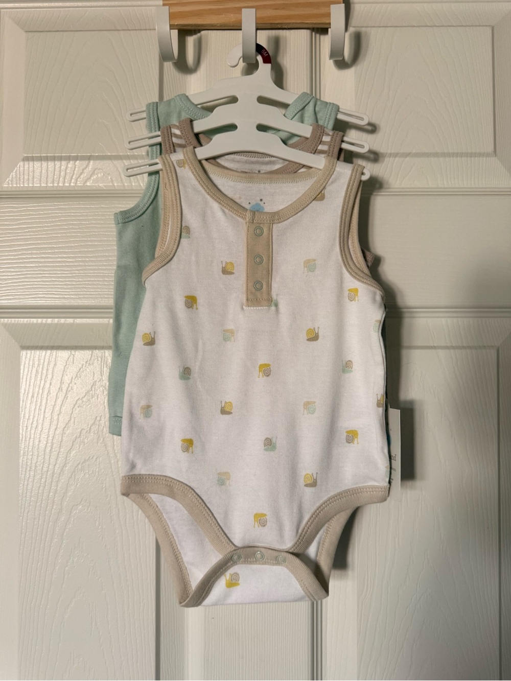 Baby 3pk Sleeveless Henley Bodysuit - Cloud Island